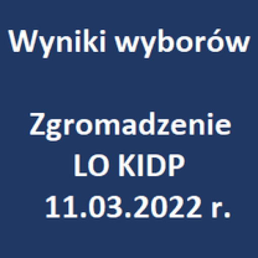 Wyniki Zgromadzenia LO KIDP